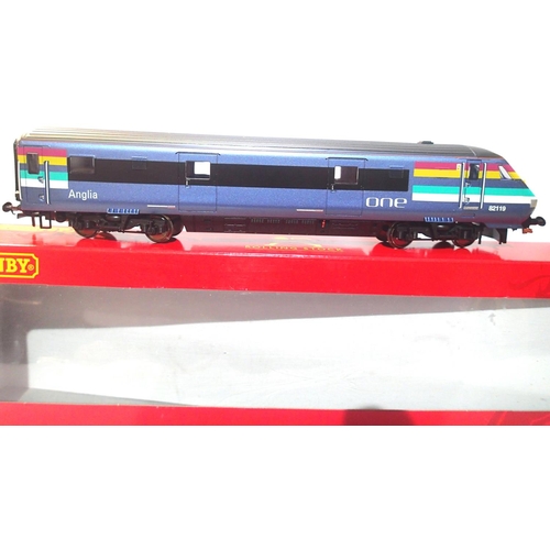 2203 - OO scale Hornby R4396, driving van trailer none motorised, 82119, Anglia One Livery, in near mint co... 