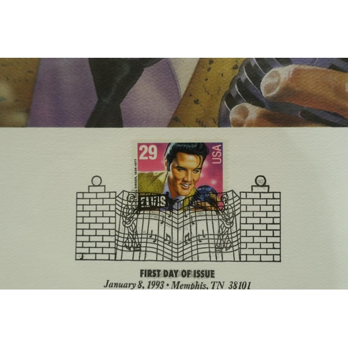 1140 - Elvis Presley first day covers and stamps. P&P Group 1 (£14+VAT for the first lot and £1+VAT for sub... 