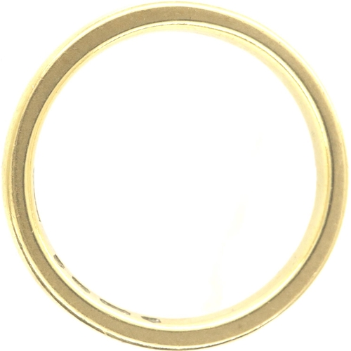 34 - 22ct gold wedding band, size K, 3.7g. P&P Group 1 (£14+VAT for the first lot and £1+VAT for subseque... 