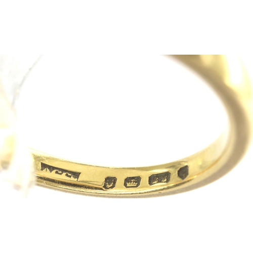 34 - 22ct gold wedding band, size K, 3.7g. P&P Group 1 (£14+VAT for the first lot and £1+VAT for subseque... 