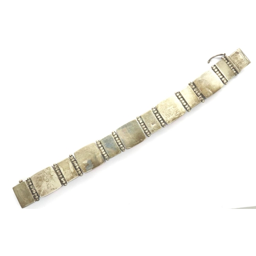 87 - Boxed 925 silver and stone set bracelet, L: 18 cm. P&P Group 1 (£14+VAT for the first lot and £1+VAT... 