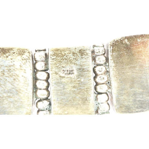 87 - Boxed 925 silver and stone set bracelet, L: 18 cm. P&P Group 1 (£14+VAT for the first lot and £1+VAT... 