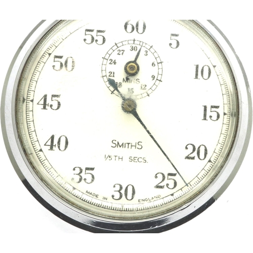 92 - Smiths 1/5th seconds stopwatch, working at lotting. P&P Group 1 (£14+VAT for the first lot and £1+VA... 