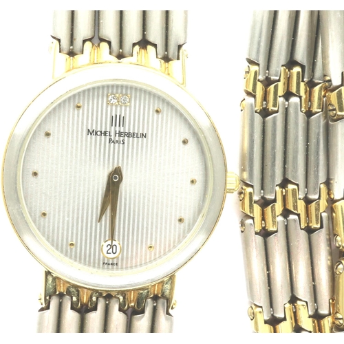 97 - Michel Herbelin boxed wristwatch set. P&P Group 1 (£14+VAT for the first lot and £1+VAT for subseque... 