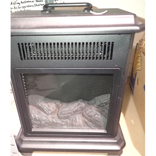 1070 - Electric coal effect fire, H: 45 cm. All electrical items in this lot have been PAT tested for safet... 