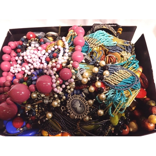 1083 - Mixed costume jewellery, mainly bead necklaces. P&P Group 1 (£14+VAT for the first lot and £1+VAT fo... 