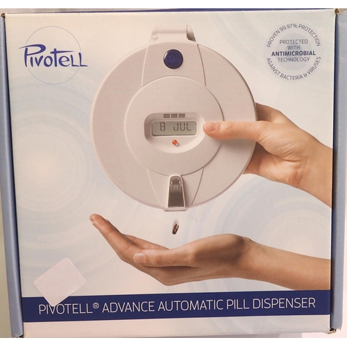 1104 - Pivotell Advanced automatic pill dispenser, boxed. P&P Group 1 (£14+VAT for the first lot and £1+VAT... 