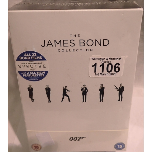 1106 - The James Bond Collection DVD box set, sealed, 23 DVDs in total. P&P Group 1 (£14+VAT for the first ... 