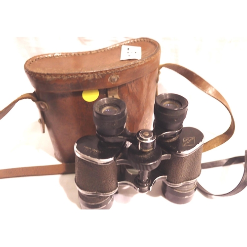 1137 - Delacroix of Paris 10 x 35 binoculars, with leather case. P&P Group 1 (£14+VAT for the first lot and... 