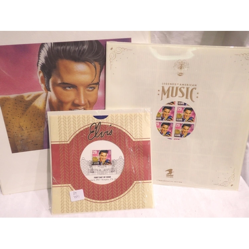 1140 - Elvis Presley first day covers and stamps. P&P Group 1 (£14+VAT for the first lot and £1+VAT for sub... 