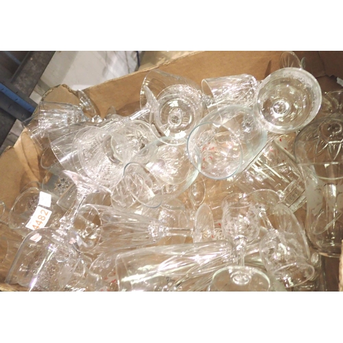 1176 - Collection of mixed drinking glasses. Not available for in-house P&P