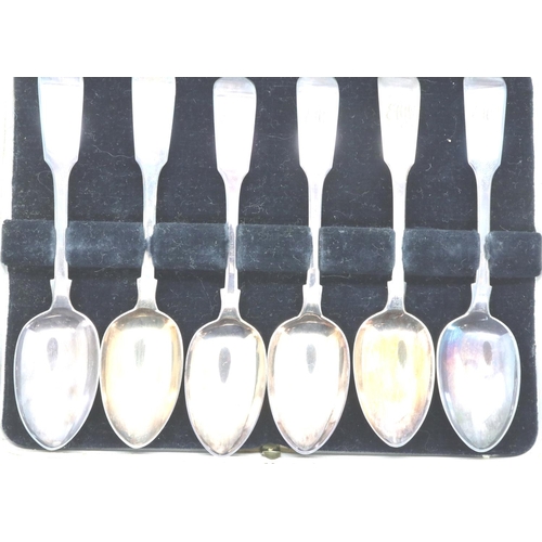 122 - Set of six Georgian hallmarked spoons Chester assay, 78g. P&P Group 1 (£14+VAT for the first lot and... 