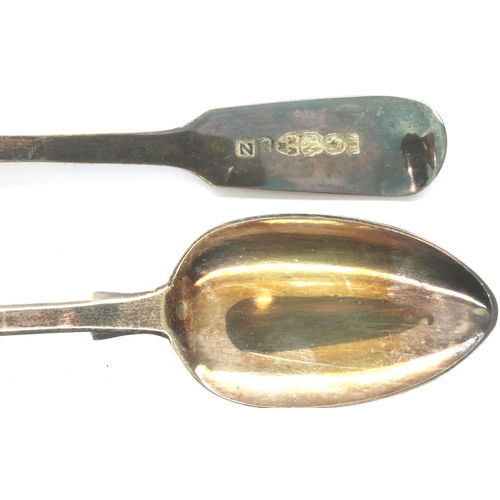 122 - Set of six Georgian hallmarked spoons Chester assay, 78g. P&P Group 1 (£14+VAT for the first lot and... 