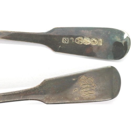 122 - Set of six Georgian hallmarked spoons Chester assay, 78g. P&P Group 1 (£14+VAT for the first lot and... 