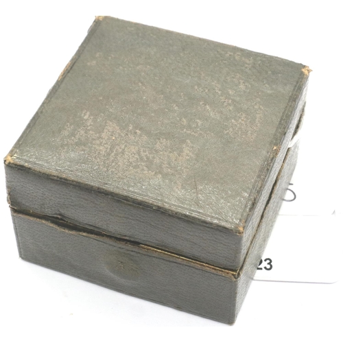 177 - Small portable inkwell in case, L: 50 mm. P&P Group 1 (£14+VAT for the first lot and £1+VAT for subs... 