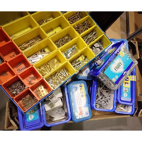 Large quantity of screws, nails, bolts etc. Not available for inhouse P&P