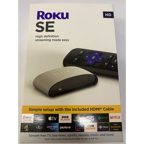 1079A - Roku SE HD, high definition streaming made easy, new and boxed. P&P Group 1 (£14+VAT for the first l... 