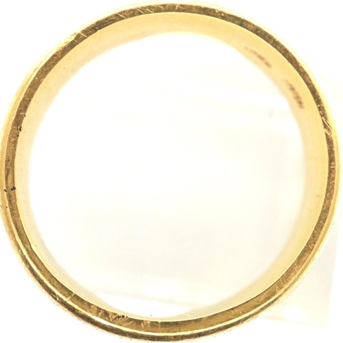 20 - Heavy gauge 22ct gold wedding band, size V, 11.6g. P&P Group 1 (£14+VAT for the first lot and £1+VAT... 