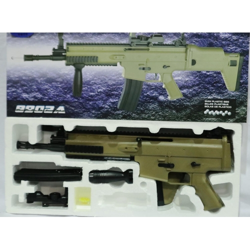 2025 - New old stock airsoft assault rifle, model 8902A, boxed. P&P Group 2 (£18+VAT for the first lot and ... 