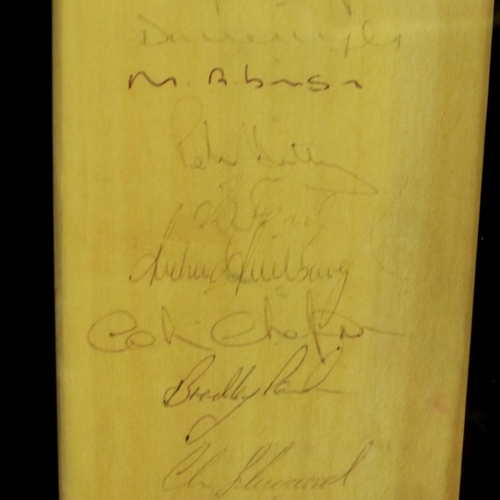 2044 - Duncan Fearnley cricket bat, signed by the 1997 Yorkshire Cricket team. Not available for in-house P... 