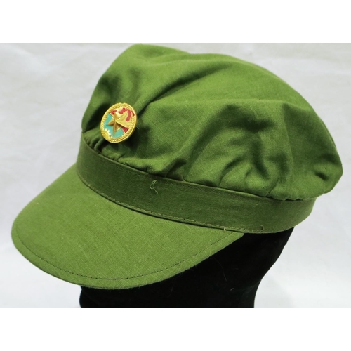2176 - Vietnam War period Vietcong OD cap. P&P Group 2 (£18+VAT for the first lot and £3+VAT for subsequent... 