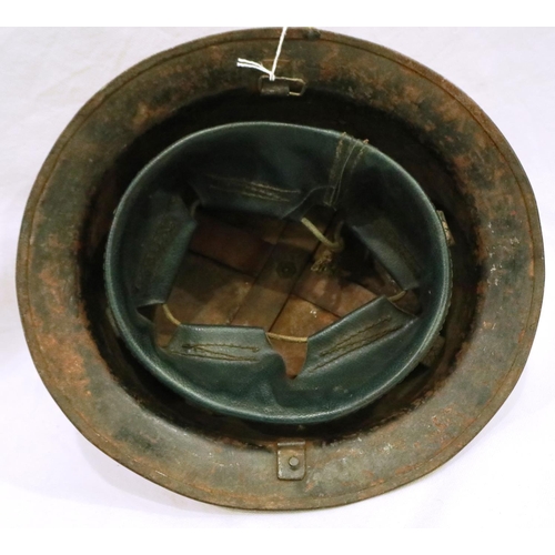 2189 - British WWII Home Front issue Gas Company Brodie helmet. P&P Group 2 (£18+VAT for the first lot and ... 