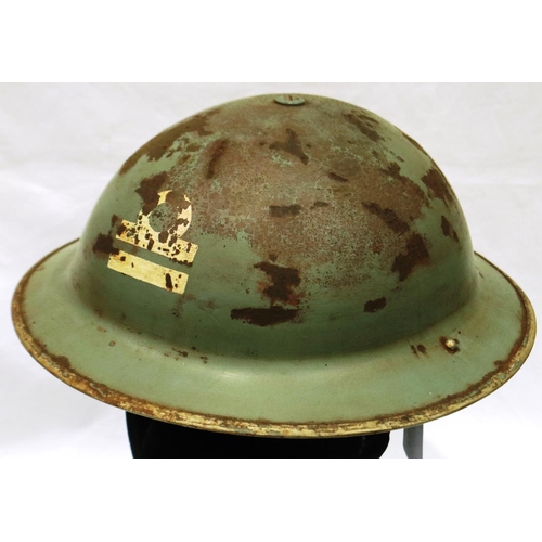 2192 - WWII British Naval MKII helmet, dated 1939, maker Fisher & Ludlow, Birmingham. P&P Group 2 (£18+VAT ... 