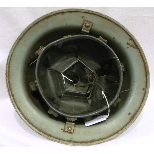 2192 - WWII British Naval MKII helmet, dated 1939, maker Fisher & Ludlow, Birmingham. P&P Group 2 (£18+VAT ... 