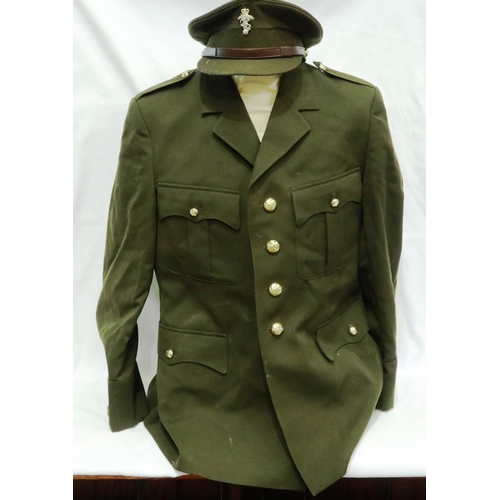 2207 - Dutch Military dress tunic and a British REME badged visor cap (2). P&P Group 2 (£18+VAT for the fir... 