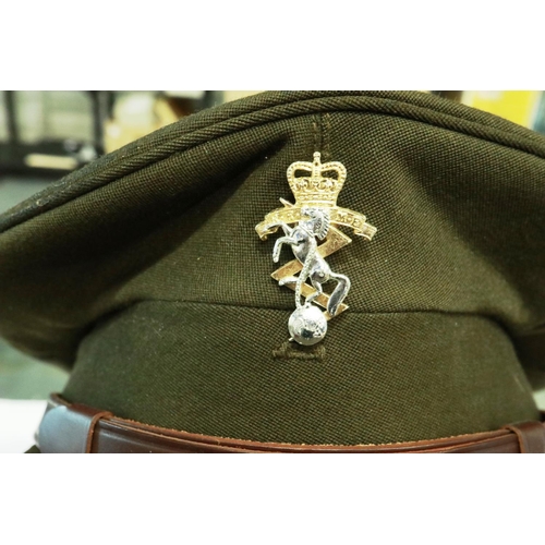 2207 - Dutch Military dress tunic and a British REME badged visor cap (2). P&P Group 2 (£18+VAT for the fir... 