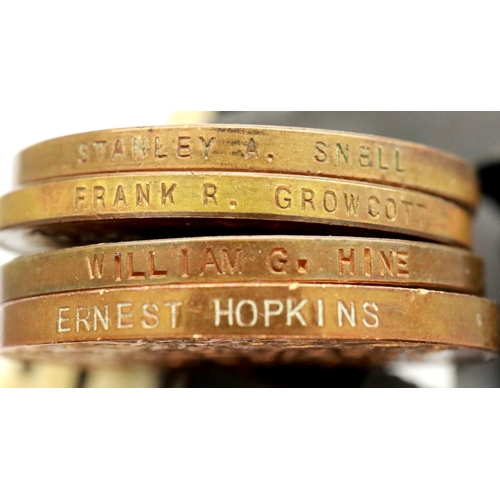2275 - Four George V / VI Special Constabulary Faithful Service medals, named to Stanley A Snell, Ernest Ho... 
