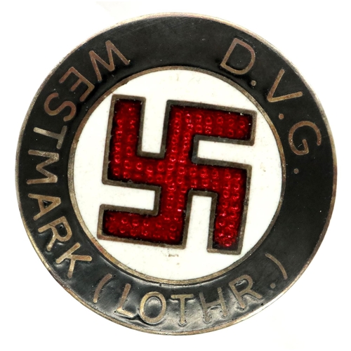 2292 - Third Reich DVG (German Fellow Countrymen League) lapel pin. P&P Group 1 (£14+VAT for the first lot ... 