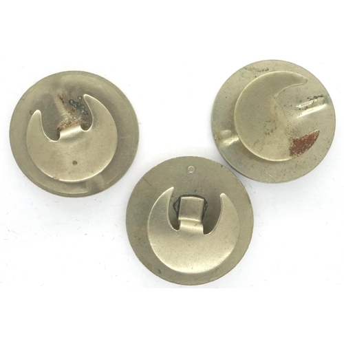 2299 - Three WWII Loyal Service buttonholes. P&P Group 1 (£14+VAT for the first lot and £1+VAT for subseque... 