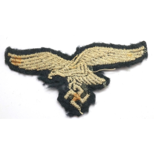 2301 - WWII German Luftwaffe NCOs breast eagle. P&P Group 1 (£14+VAT for the first lot and £1+VAT for subse... 