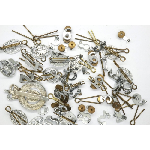 2314 - Mixed Police badges and numbers. P&P Group 1 (£14+VAT for the first lot and £1+VAT for subsequent lo... 