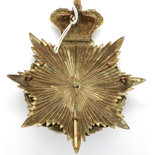 2323 - Victorian helmet plate, West Riding Regiment. P&P Group 1 (£14+VAT for the first lot and £1+VAT for ... 