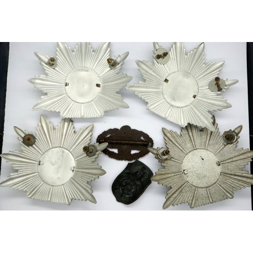 2327 - Six Post War Police, West German Police and Fire Service badges. P&P Group 1 (£14+VAT for the first ... 