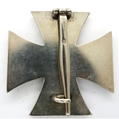 2333 - German WWII Iron cross first class, with numbered tapering pin marked 51. P&P Group 1 (£14+VAT for t... 