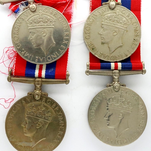 2339 - Four British WWII War medals. P&P Group 1 (£14+VAT for the first lot and £1+VAT for subsequent lots)