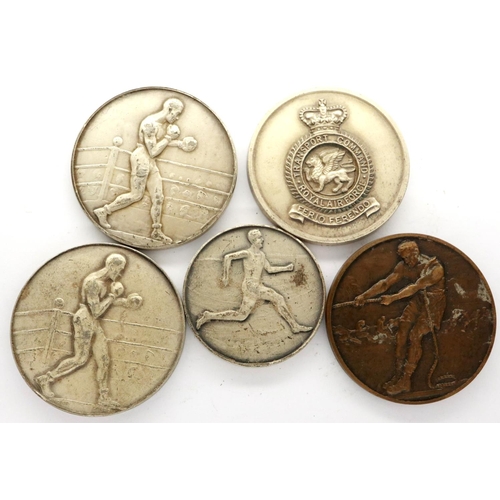 2340 - RAF Bomber Command post-WWII sporting medals (5). P&P Group 1 (£14+VAT for the first lot and £1+VAT ... 