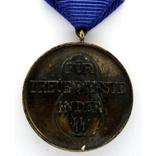2344 - Museum quality reproduction Waffen SS Long Service medal. P&P Group 1 (£14+VAT for the first lot and... 