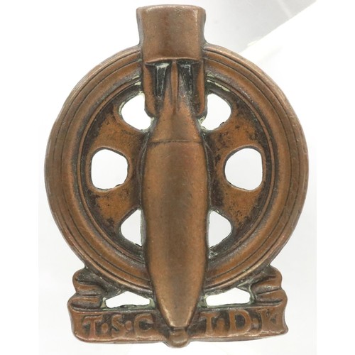 2287 - South African WWII Technical Service Corps beret badge. P&P Group 1 (£14+VAT for the first lot and £... 
