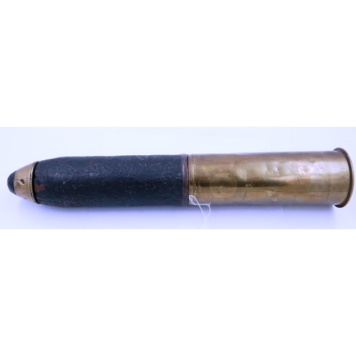 2207E - INERT WWI Imperial German 77mm HE shell, dated 1917. P&P Group 3 (£25+VAT for the first lot and £5+V... 
