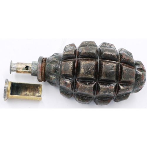 2212 - INERT Cutaway French F1 hand grenade. P&P Group 1 (£14+VAT for the first lot and £1+VAT for subseque... 