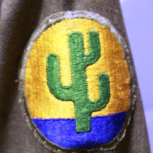 2238 - American WWII tunic of the 103rd Infantry Division, several areas of moth damage throughout. P&P Gro... 