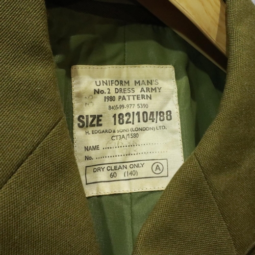 2252 - British No 2 dress tunic, 1980 pattern, badged to the rank of Corporal. P&P Group 2 (£18+VAT for the... 