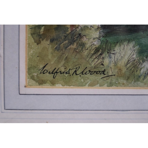 2027 - Wilfrid R Wood (1888-1976): watercolour, Near Snape, label verso for the artists Memorial Exhibition... 