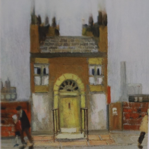 2033 - Harold Riley (B. 1934): pencil signed limited edition print, The Yellow Door, 20 x 28 cm. Not availa... 