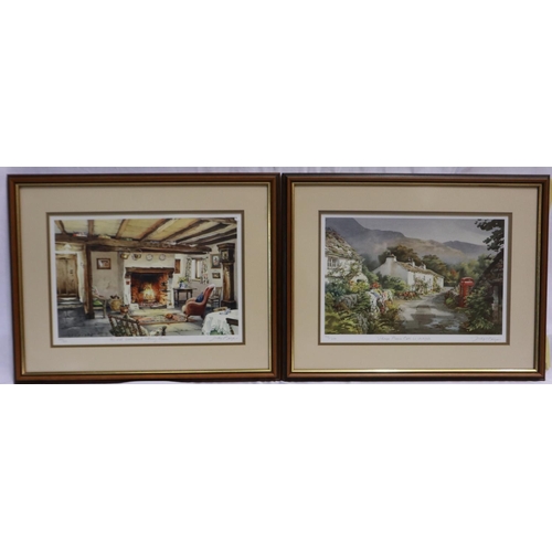 2045 - Judy Boyes (B. 1943): Two signed limited edition prints An Old Lakeland Sitting Room 498/850 and Vil... 