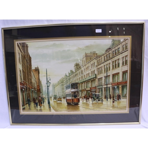 2049 - Stephen Scholes (B. 1952): oil on board, Deansgate Manchester, 74 x 49 cm. Not available for in-hous... 